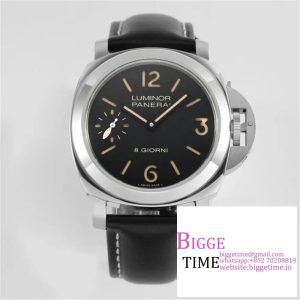 PAM915 HWF 1:1 Luminor Base 8 Days Best Edition on Black Leather Strap P5000