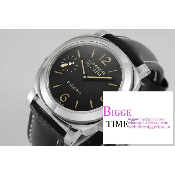 PAM915 HWF 1:1 Luminor Base 8 Days Best Edition on Black Leather Strap P5000 - Image 7