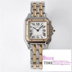 PANTH??RE 27mm Ladies RG/SS Diamond Bezel White Dial RG/SS Bracelet BVF Swiss Quartz
