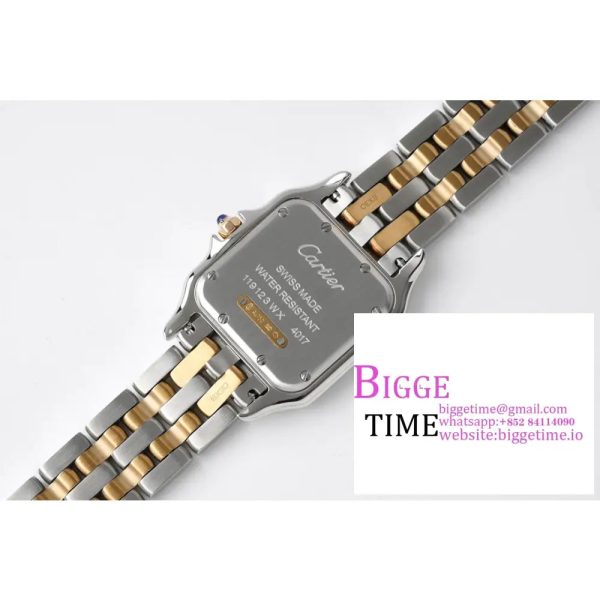 PANTH??RE 27mm Ladies RG/SS Diamond Bezel White Dial RG/SS Bracelet BVF Swiss Quartz - Image 9