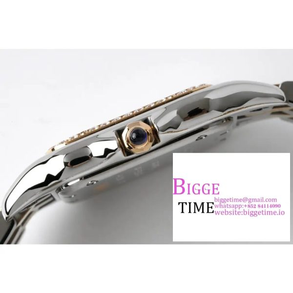 PANTH??RE 27mm Ladies RG/SS Diamond Bezel White Dial RG/SS Bracelet BVF Swiss Quartz - Image 8