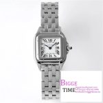 Panthère 22mm AF 1:1 Best Edition SS White Dial on SS Bracelet Ronda Quartz