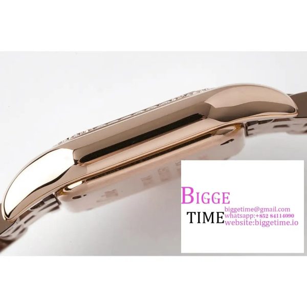 Panthère Ladies 22mm RG AF 1:1 Best Edition White Dial Diamonds Bezel on RG Bracelet Ronda Quartz - Image 5