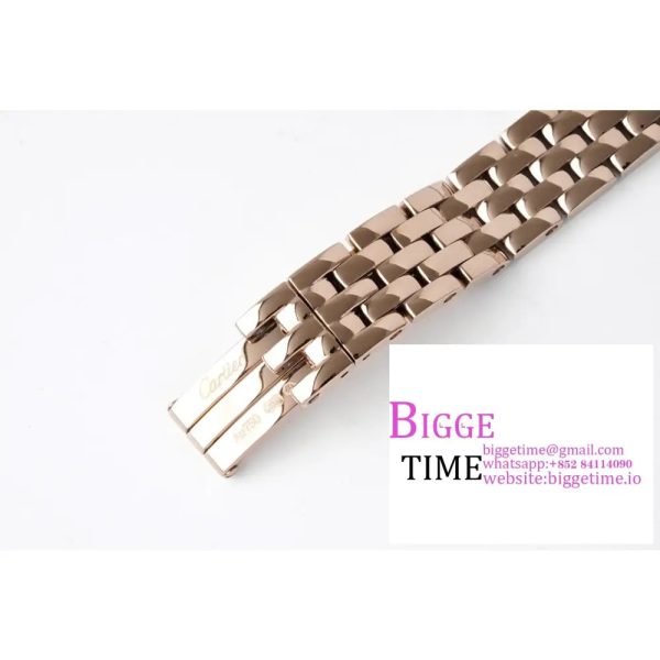 Panthère Ladies 22mm RG AF 1:1 Best Edition White Dial Diamonds Bezel on RG Bracelet Ronda Quartz - Image 8