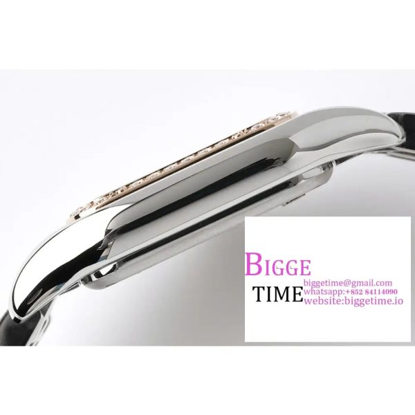 Panthère Ladies 22mm SS/RG AF 1:1 Best Edition White Dial Diamonds Bezel on SS/RG Bracelet Ronda Quartz - Image 8