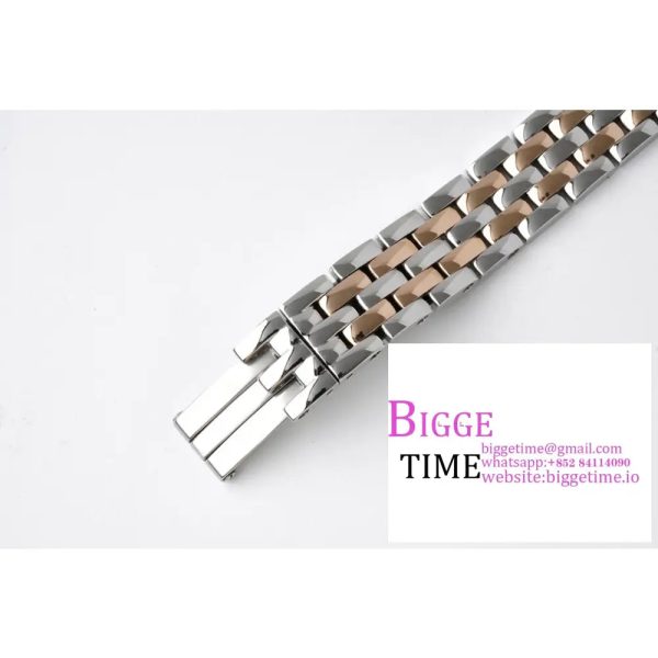 Panthère Ladies 22mm SS/RG AF 1:1 Best Edition White Dial Diamonds Bezel on SS/RG Bracelet Ronda Quartz - Image 5