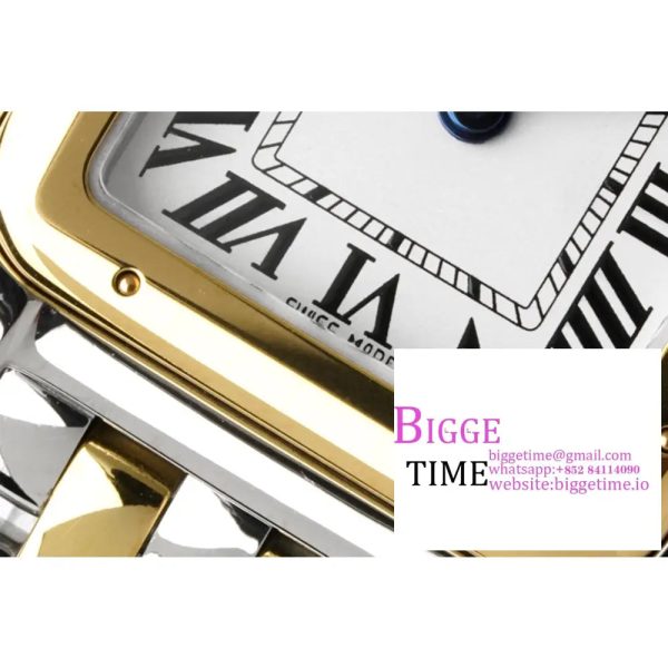 Panthère Ladies 22mm SS/YG AF 1:1 Best Edition White Dial on SS/YG Bracelet Ronda Quartz - Image 4