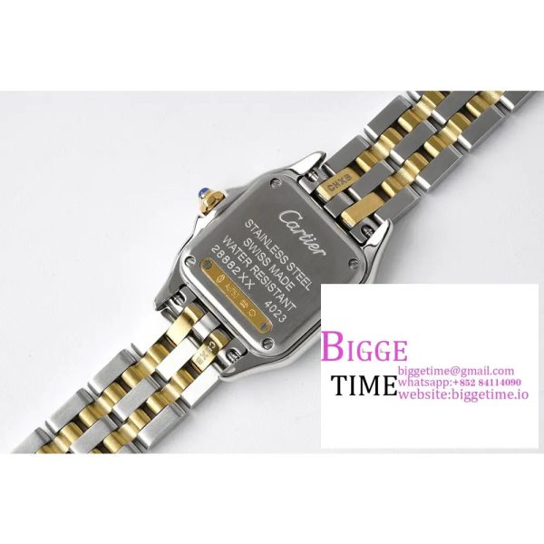 Panthère Ladies 22mm SS/YG AF 1:1 Best Edition White Dial on SS/YG Bracelet Ronda Quartz - Image 9