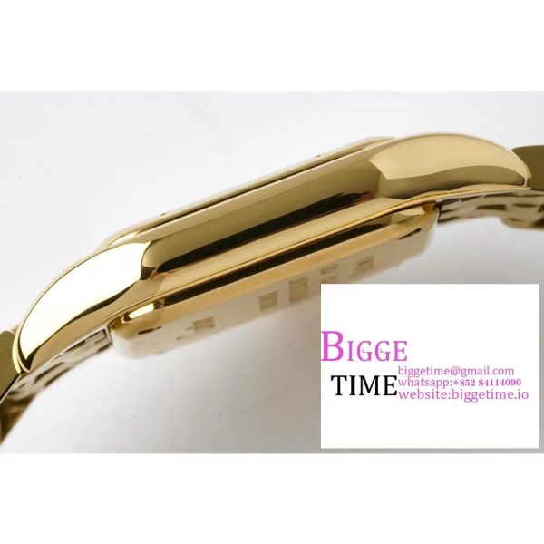 Panthère Ladies 22mm YG AF 1:1 Best Edition White Dial on YG Bracelet Ronda Quartz - Image 5