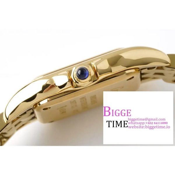 Panthère Ladies 22mm YG AF 1:1 Best Edition White Dial on YG Bracelet Ronda Quartz - Image 6