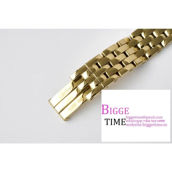 Panthère Ladies 22mm YG AF 1:1 Best Edition White Dial on YG Bracelet Ronda Quartz - Image 9