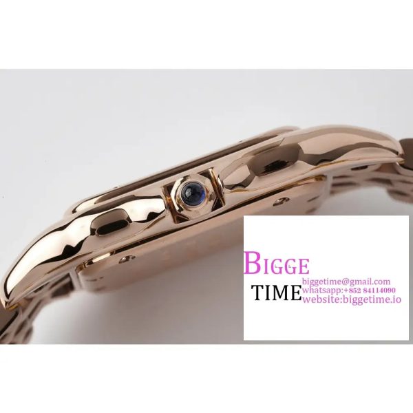 Panthère Ladies 27mm RG AF 1:1 Best Edition White Dial on RG Bracelet Ronda Quartz - Image 5