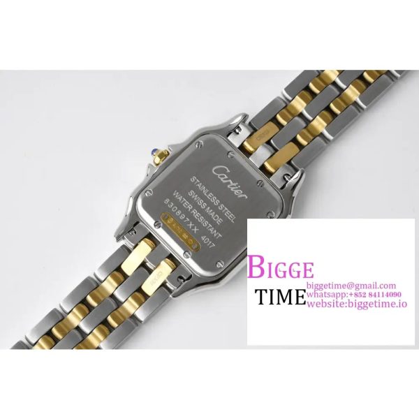 Panthère Secrete Ladies  K11 27mm SS/YG 1:1 Best Edition White Dial on SS/YG Bracelet Ronda Quartz - Image 9