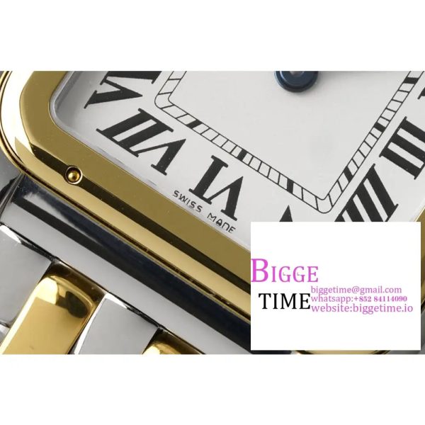 Panthère Secrete Ladies  K11 27mm SS/YG 1:1 Best Edition White Dial on SS/YG Bracelet Ronda Quartz - Image 3