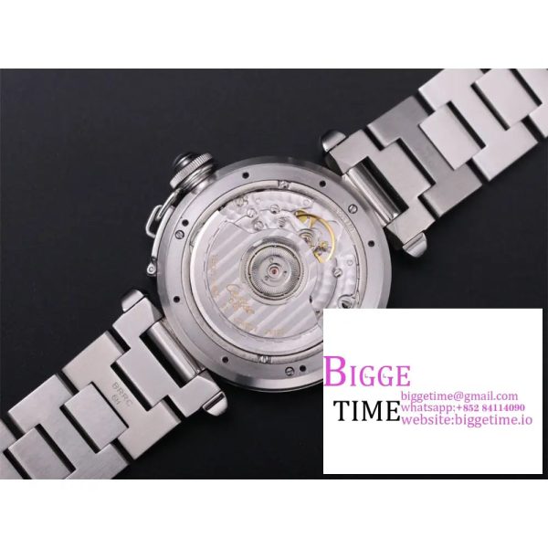 Pasha De Cartier Best Edition 35mm V9F SS Black Dial On Stainless Bracelet A2892 - Image 4