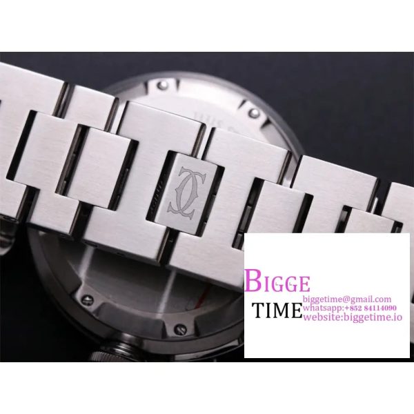 Pasha De Cartier Best Edition 35mm V9F SS Black Dial On Stainless Bracelet A2892 - Image 7