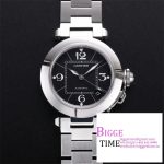 Pasha De Cartier Best Edition 35mm V9F SS Black Dial On Stainless Bracelet A2892