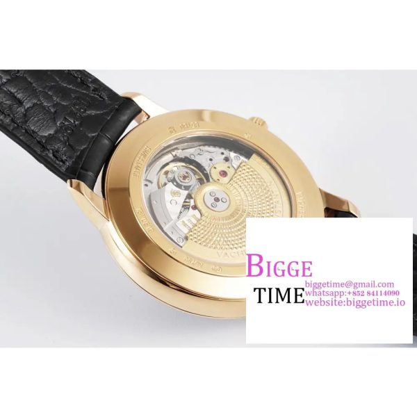 Patrimony Date RG PPF 1:1 Best Edition Black Dial on Black Leather Strap MIYOTA 9015 - Image 9
