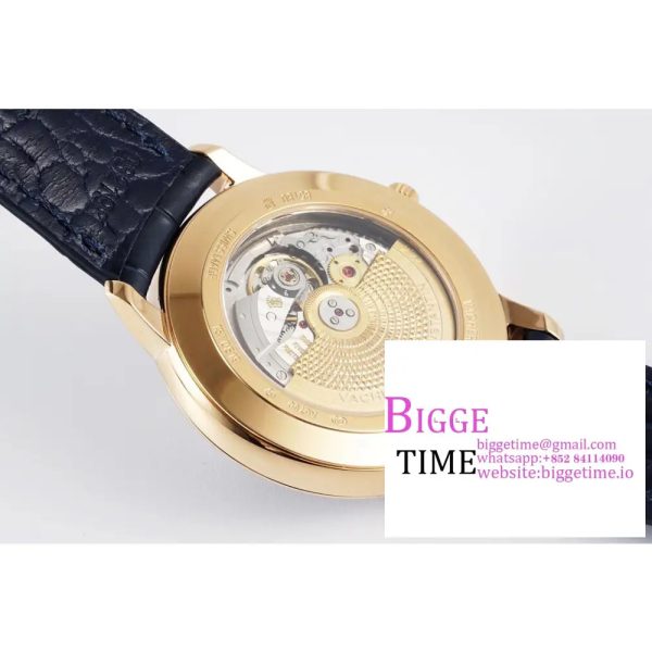 Patrimony Date RG PPF 1:1 Best Edition Blue Dial on Blue Leather Strap MIYOTA 9015 - Image 9