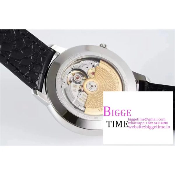 Patrimony Date SS PPF 1:1 Best Edition White Dial on Black Leather Strap MIYOTA 9015 - Image 9