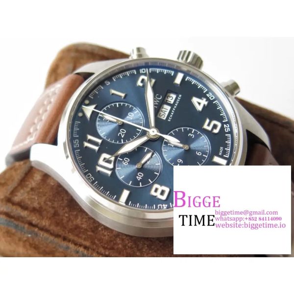 Pilot Chrono IW377721 "Le Petit Prince" SS ZF 1:1 Best Edition on Brown Leather Strap A7750 - Image 2