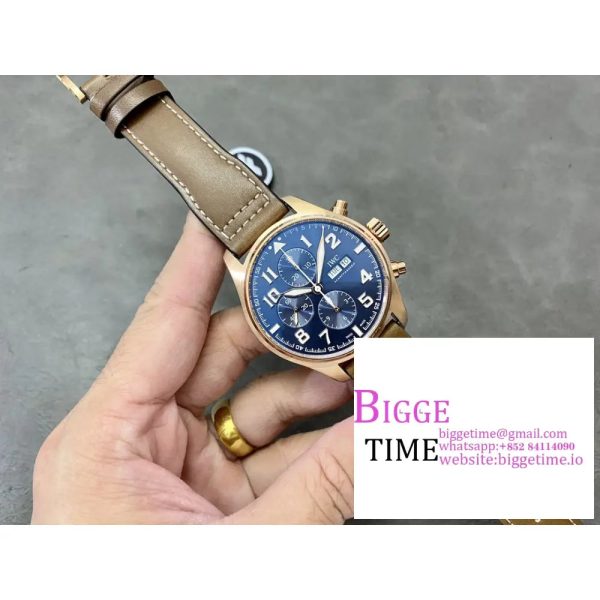 Pilot Chrono IW377721 "Le Petit Prince" SS ZF 1:1 Best Edition on Brown Leather Strap A7750 - Image 4