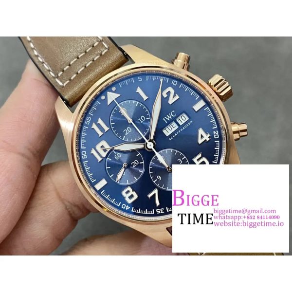 Pilot Chrono IW377721 "Le Petit Prince" SS ZF 1:1 Best Edition on Brown Leather Strap A7750 - Image 3
