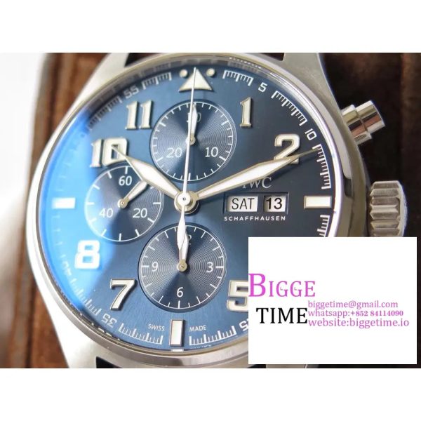 Pilot Chrono IW377721 "Le Petit Prince" SS ZF 1:1 Best Edition on Brown Leather Strap A7750 - Image 5