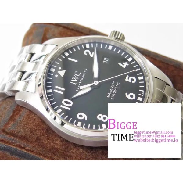 Pilot Mark XVIII IW327015 MKF 1:1 Best Edition Black Dial on SS Bracelet A2892 - Image 3