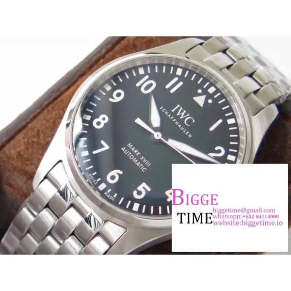 Pilot Mark XVIII IW327015 MKF 1:1 Best Edition Black Dial on SS Bracelet A2892 - Image 2