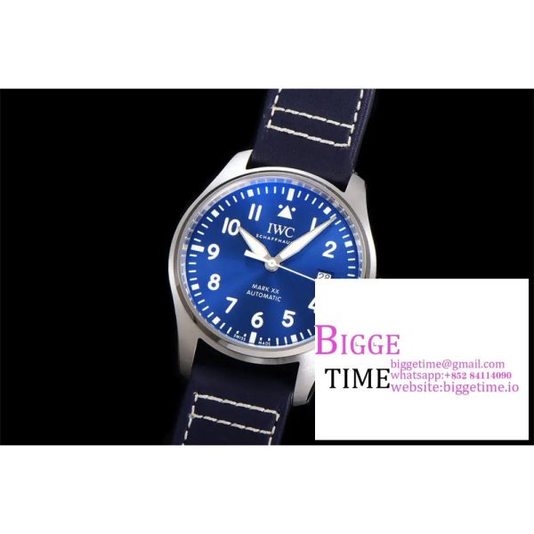 Pilot Mark XX IW328203 ZF 1:1 Best Edition Blue Dial on Dark Blue Leather Strap A32111 - Image 3