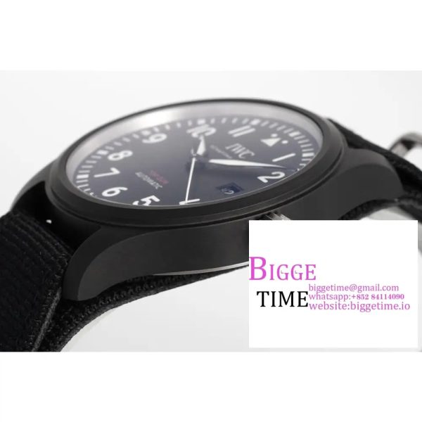 Pilot’s Watch Top Gun Black Ceramic IW326901 ZF 1:1 Best Edition on Black Nylon Strap A32111 - Image 5