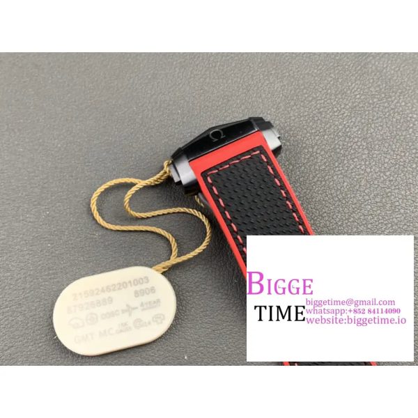 Planet Ocean 45.5mm Deep Black red Real Ceramic VSF 1:1 Best Edition on Black Nylon Strap A8906 - Image 8