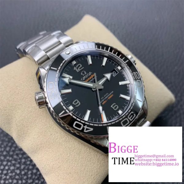 Planet Ocean 600M 39.5mm SS VSF 1:1 Best Edition Black Dial on SS Bracelet A8800 - Image 2