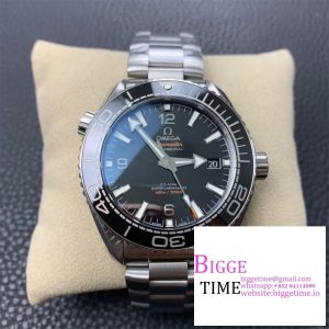 Planet Ocean 600M 39.5mm SS VSF 1:1 Best Edition Black Dial on SS Bracelet A8800