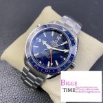 Planet Ocean 600M Co-Axial GMT 43.5mm VSF 1:1 Best Edition Blue Dial Blue Ceramic Bezel on SS Bracelet A8605