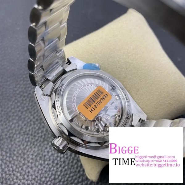 Planet Ocean 600M 'Tai Chi' GMT 43.5mm VSF 1:1 Best Edition Black/White Ceramic Bezel and Dial on SS Bracelet A8906 - Image 9