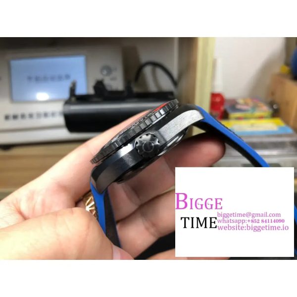 Planet Ocean GMT 45.5mm ETNZ "Deep Black" Real Ceramic VSF 1:1 Best Edition on Black Nylon Strap A8906 - Image 8