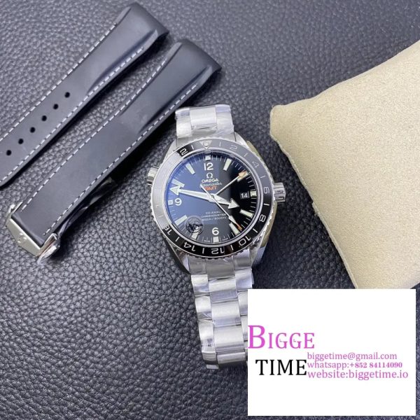 Planet Ocean Professional Ceramic Bezel 42mm 1:1 VSF Best Edition Silver Markers on SS Bracelet A8500 - Image 7