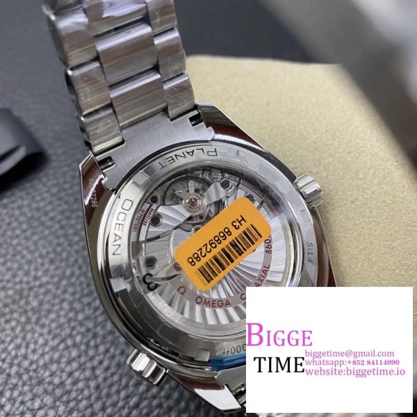 Planet Ocean Professional Ceramic Bezel 42mm 1:1 VSF Best Edition Silver Markers on SS Bracelet A8500 - Image 9