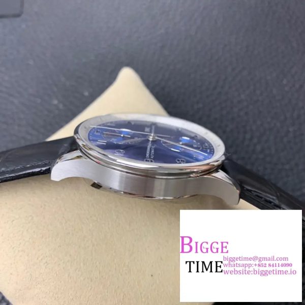 Portugieser Chronograph Edition “150 Years” IW371601 AZF 1:1 Best Edition Blue Dial on Black Leather Strap A7750 (Slim Movement) - Image 7