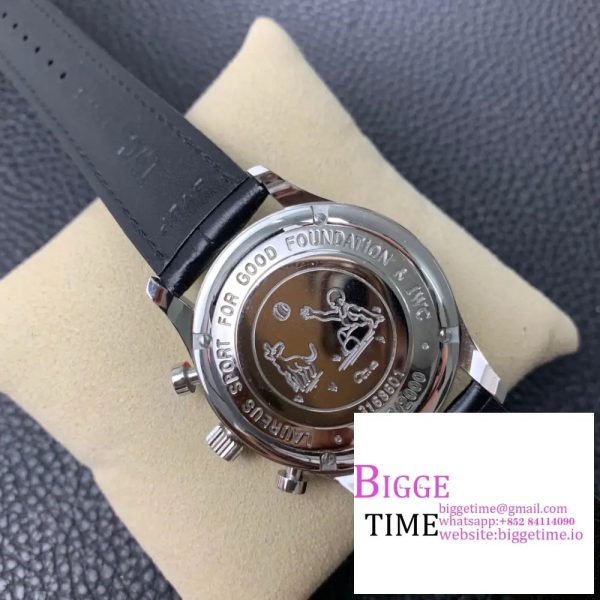 Portugieser Chronograph Edition “150 Years” IW371601 AZF 1:1 Best Edition Blue Dial on Black Leather Strap A7750 (Slim Movement) - Image 9