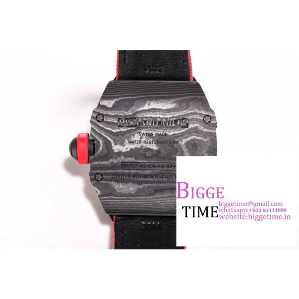 RM027 Tourbillon NTPT Skeleton Dial Red Crown Red Nylon Strap RMF Tourb - Image 5