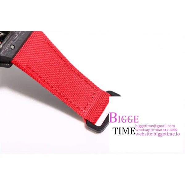 RM027 Tourbillon NTPT Skeleton Dial Red Crown Red Nylon Strap RMF Tourb - Image 7