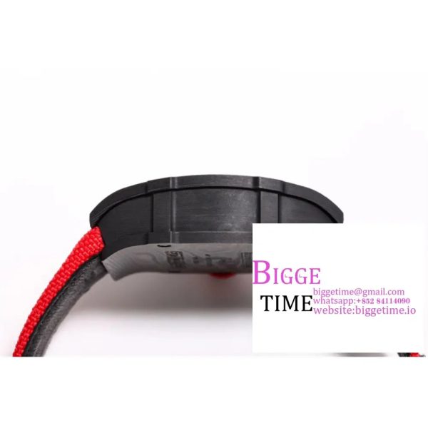 RM027 Tourbillon NTPT Skeleton Dial Red Crown Red Nylon Strap RMF Tourb - Image 9