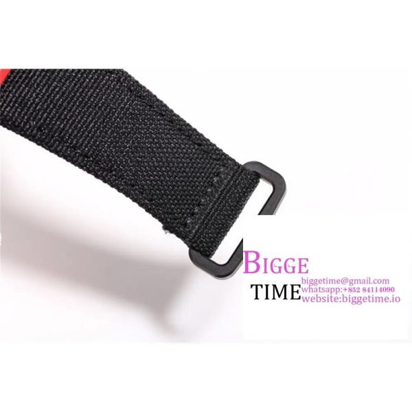 RM027 Tourbillon Red NTPT Skeleton Dial Red Crown Black Nylon Strap RMF Tourb - Image 7