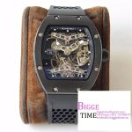 RM027 Tourbillon Titanium Skeleton Dial Black Rubber Strap EURF Tourb