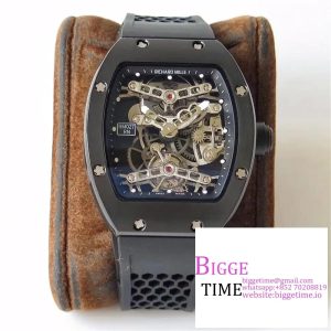 RM027 Tourbillon Titanium Skeleton Dial Black Rubber Strap EURF Tourb
