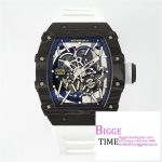 RM035-02 Real NTPT Skeleton Dial White Crown White Rubber Strap ZF NH05A V3+