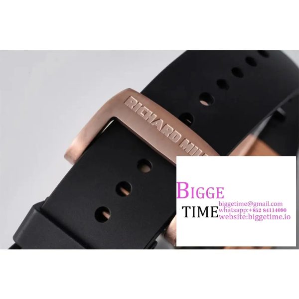 RM052 Tourbillon Black PVD Skeleton Dial Black Rubber Strap EURF Tourb - Image 8
